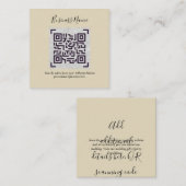 Creëer eigen QR-code Visitekaartje - Veel kleuren Informatiekaartje (Voorkant / Achterkant)