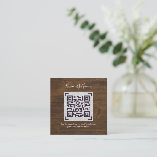 Creëer eigen QR-code Visitekaartje - Veel kleuren Informatiekaartje (Staand voorkant)