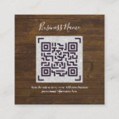 Creëer eigen QR-code Visitekaartje - Veel kleuren Informatiekaartje (Voorkant)