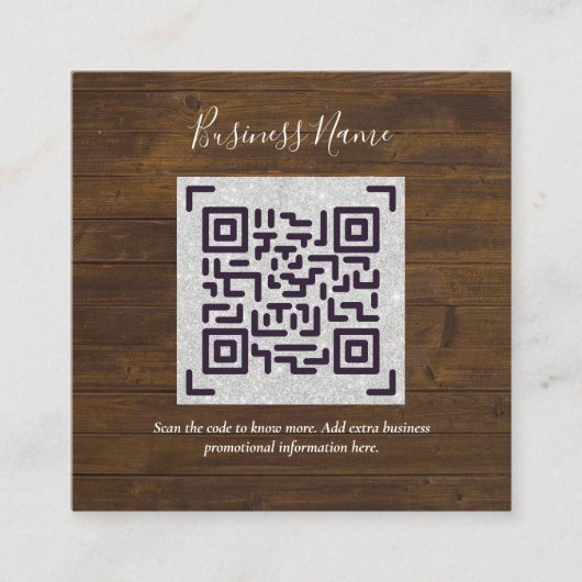 Creëer eigen QR-code Visitekaartje - Veel kleuren Informatiekaartje (Voorkant)