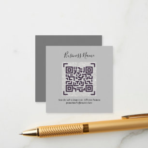 Creëer eigen QR-code Visitekaartje - Veel kleuren Informatiekaartje
