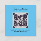 Creëer eigen QR-code Visitekaartje - Veel kleuren Informatiekaartje (Voorkant)