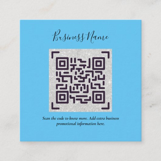 Creëer eigen QR-code Visitekaartje - Veel kleuren Informatiekaartje (Voorkant)