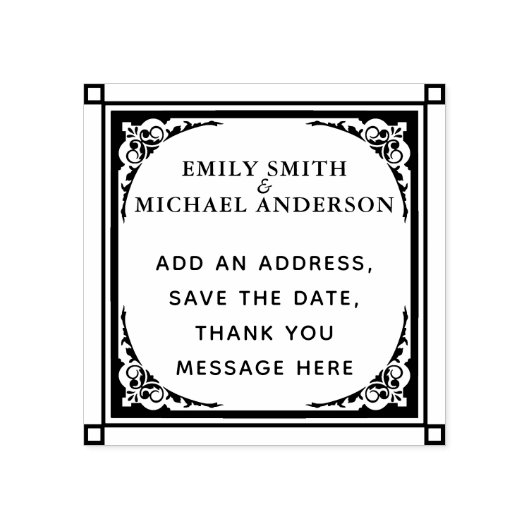 Creëer Eigen stempel Aangepaste tekst  rand (Afrduk)