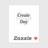 Creëer Elke Dag Sticker (Vel)