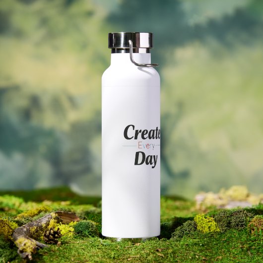 Creëer Elke Dag Waterfles (Buiten (Gedraaid) )