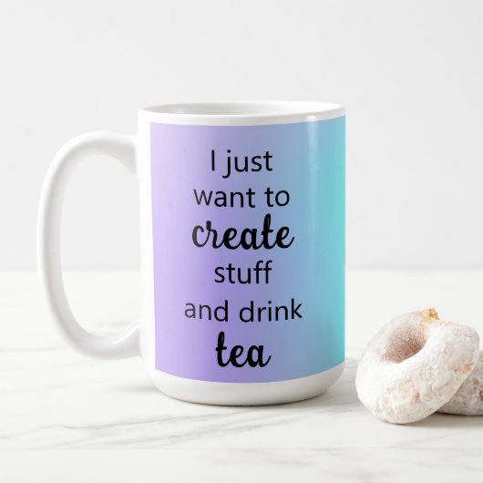  Creëer en de Mok van de Drink van het Tea (Met donut)