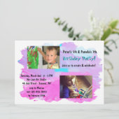 Creëer en foto's vieren kaart (Staand voorkant)