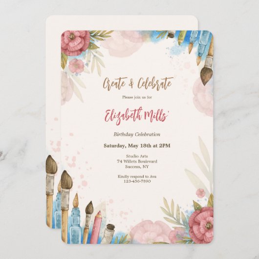 Creëer en vier kaart (Voorkant / Achterkant)