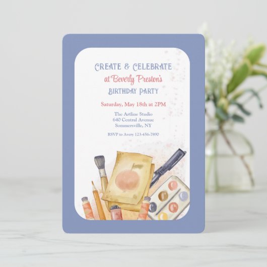 Creëer en Vier Kaart (Staand voorkant)