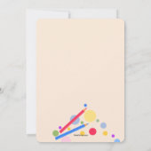 Creëer en vieren Foto Birthday Party  Kaart (Achterkant)