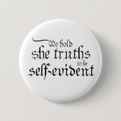 Creëer Equal-toets Ronde Button 5,7 Cm (Voorkant)