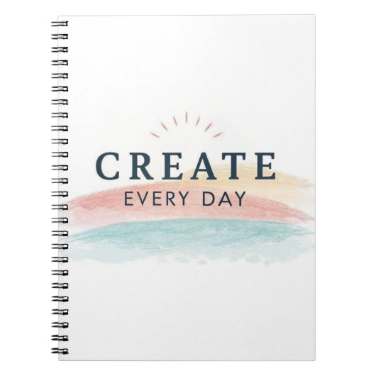 Creëer Every Day Journal – Minimal Design Notitieboek (Voorkant)