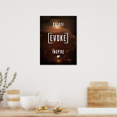 CREËER. EVOKE. INSPIRE. Poster (Keuken)