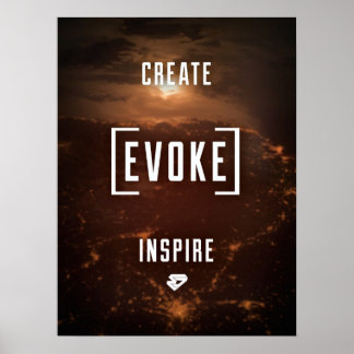 CREËER. EVOKE. INSPIRE. Poster