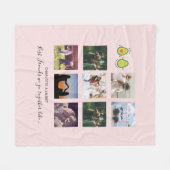 Creëer Ewn BFF Photo Collage giften - Vegan Avocad Fleece Deken (Voorkant (Horizontaal))