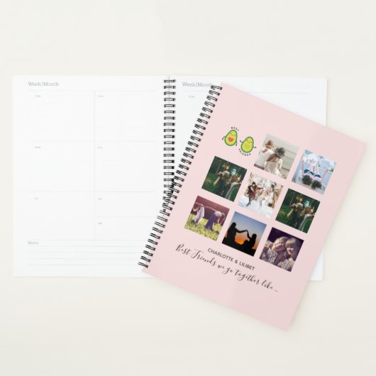 Creëer Ewn BFF Photo Collage giften - Vegan Avocad Planner (Display)