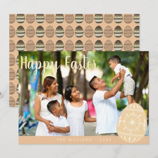 Creëer Ewn Easter Kaart - Foto van familie toevoeg (Voorkant / Achterkant)