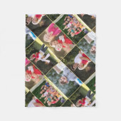 Creëer Familie Kinder Huisdieren Bruiloft 5 Fotoco Fleece Deken (Voorkant)