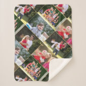 Creëer Familie Kinder Huisdieren Bruiloft 5 Fotoco Sherpa Deken (Voorkant)