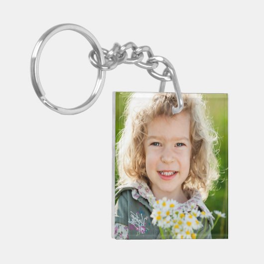 Creëer - Foto van uw eigen kind uit de 2-reeks Sleutelhanger (Voorkant Links)