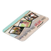 Creëer fotocollage voor je moeder magneet (Linkerzijde)