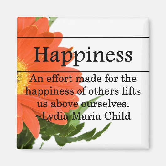 Creëer Geluk voor anderen Magneet (Voorkant)