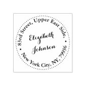 Creëer Gepersonaliseerd Elegant Name Return-adres Rubberstempel (Afrduk)