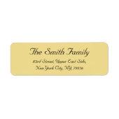 Creëer Gepersonaliseerd Elegant retour adreslabel Etiket (Voorkant)