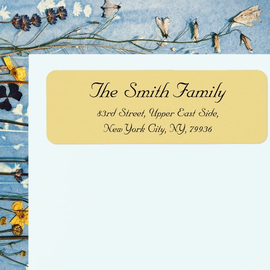 Creëer Gepersonaliseerd Elegant retour adreslabel Etiket