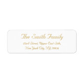 Creëer Gepersonaliseerd Elegant retour adreslabel Etiket (Voorkant)