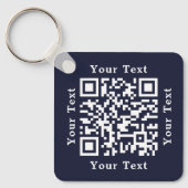 Creëer Gepersonaliseerde Bedrijf Logo QR Code Sleutelhanger (Voorkant)