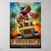 Creëer gepersonaliseerde dinosaurus avontuur film poster (Voorkant)