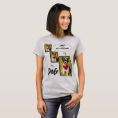Creëer/gepersonaliseerde Dog 3-paneelfoto's T-shirt (Voorkant volledig)