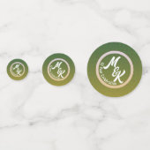 Creëer Gepersonaliseerde Groene Feestdag Confetti (Achterkanten)