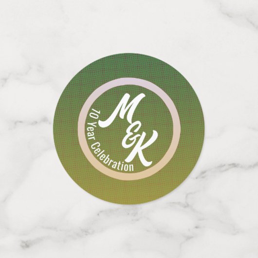 Creëer Gepersonaliseerde Groene Feestdag Confetti (Kleine voorkant)