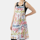 Creëer gepersonaliseerde kleurnamen typografie schort (Insitu)