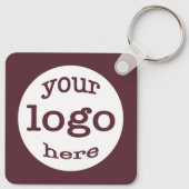 Creëer Gepersonaliseerde QR Code Bedrijf Logo Sleutelhanger (Achterkant)