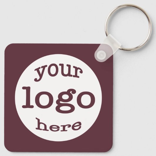 Creëer Gepersonaliseerde QR Code Bedrijf Logo Sleutelhanger (Achterkant)