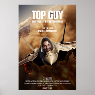 Creëer Gepersonaliseerde Top Vliegtuig Pilot Film Poster