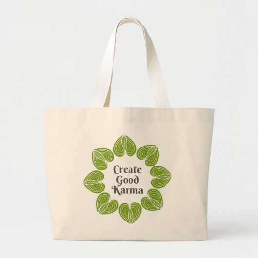 Creëer Goede Karma Canvas tas (Voorkant)
