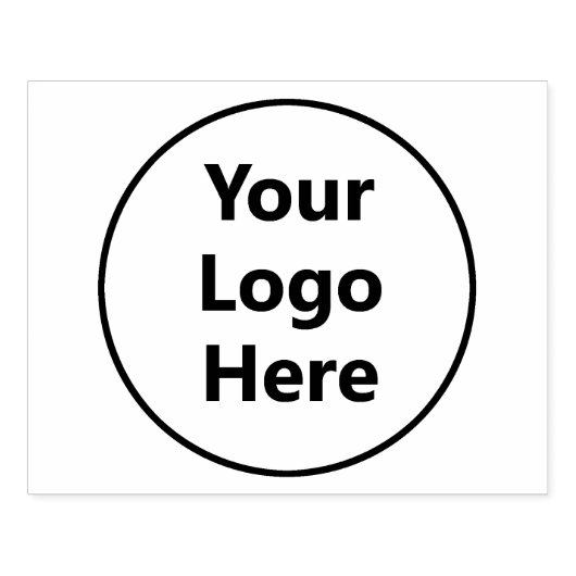 Creëer Grote bedrijven Stempel Uw Logo hier upload (Afrduk)