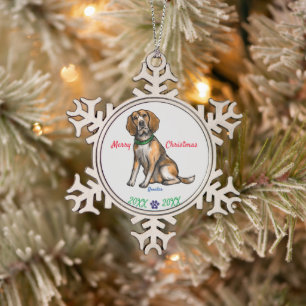 Creëer Hartelijk eerbetoon, Custom Pet Memorial Tin Sneeuwvlok Ornament