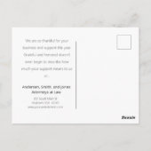 Creëer Herfst Hartelijk dank - Zakelijke klanten Briefkaart (Achterkant)