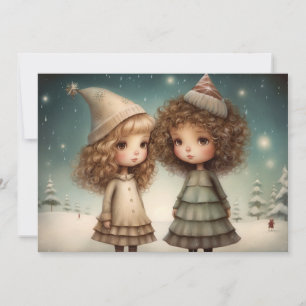 Creëer herinneringen: een vrolijke kerstwens feestdagenkaart