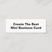 Creëer het beste mini-visitekaartje mini visitekaartje (Voorkant)