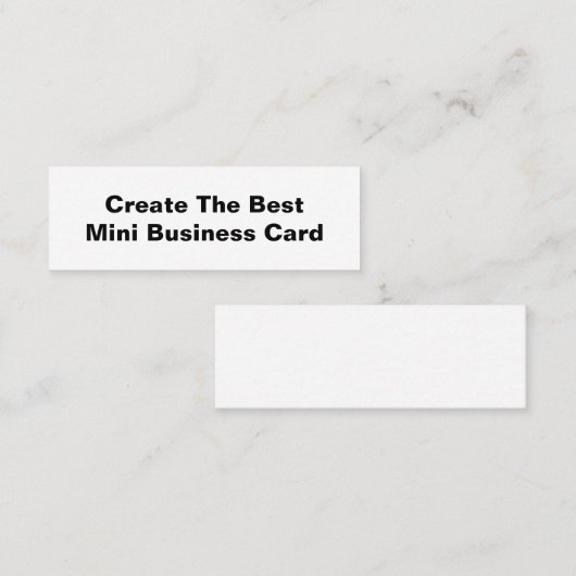 Creëer het beste mini-visitekaartje mini visitekaartje (Voorkant / Achterkant)