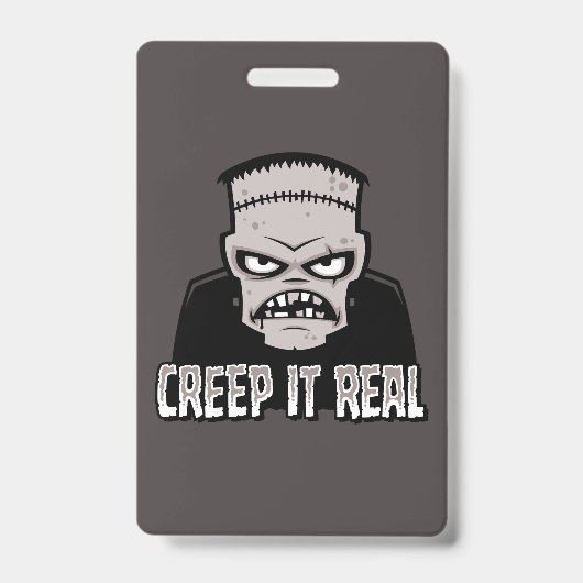 Creëer het echt klassieke horror Frankenstein ontw Badge (Voorzijde)