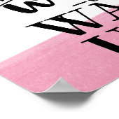 Creëer het leven dat je niet kunt wachten om wakke poster (Hoek)