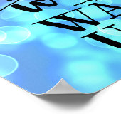 Creëer het leven dat je niet kunt wachten om wakke poster (Hoek)